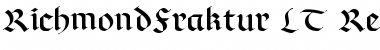 RichmondFraktur LT Regular Font Title Preview