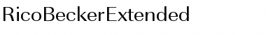 RicoBeckerExtended Regular Font Title Preview
