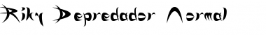 Riky Depredador Normal Font Title Preview