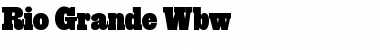 Rio Grande Wbw Regular Font Title Preview