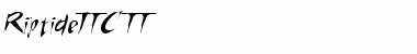 RiptideITC TT Regular Font Title Preview