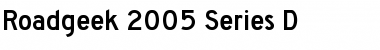 Roadgeek 2005 Series D Regular Font Title Preview