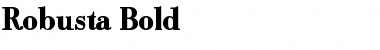 Robusta Bold Font Title Preview