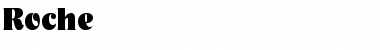 Roche Normal Font Title Preview