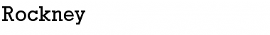 Rockney Regular Font Title Preview