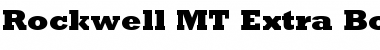 Rockwell MT Extra Bold Regular Font Title Preview