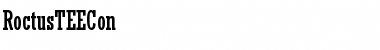 RoctusTEECon Regular Font Title Preview