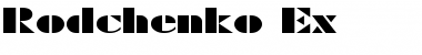 Rodchenko Ex Regular Font Title Preview