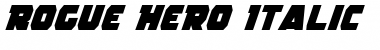 Rogue Hero Italic Italic Font Title Preview