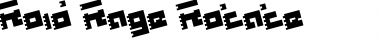 Roid Rage Rotate Rotate Font Title Preview