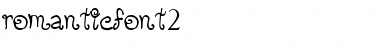 romanticfont2 Regular Font Title Preview