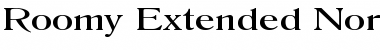 Roomy Extended Normal Font Title Preview