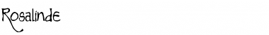 Rosalinde Regular Font Title Preview