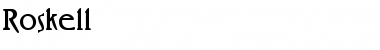 Roskell Regular Font Title Preview
