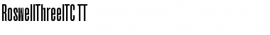 RoswellThreeITC TT Regular Font Title Preview