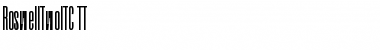 RoswellTwoITC TT Regular Font Title Preview