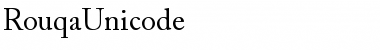 Rouqa Unicode Regular Font Title Preview