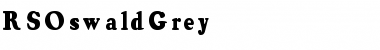 RSOswaldGrey Regular Font Title Preview