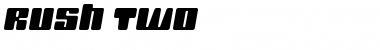 Rush Two Regular Font Title Preview