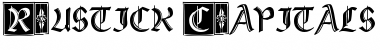 Rustick_Capitals Regular Font Title Preview
