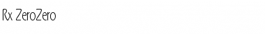 Rx-ZeroZero Regular Font Title Preview