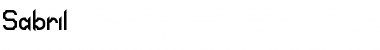 Sabril Regular Font Title Preview