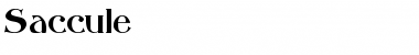 Saccule Normal Font Title Preview