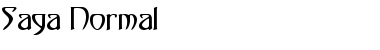Saga Normal Font Title Preview