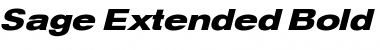 Sage Extended Bold Oblique Font Title Preview