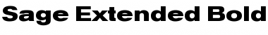 Sage Extended Bold Font Title Preview