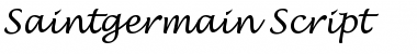 Saintgermain Script Regular Font Title Preview