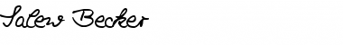 Salew Becker Normal Font Title Preview