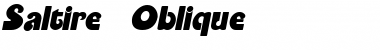 Saltire Oblique Font Title Preview