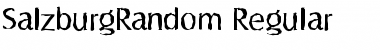 SalzburgRandom Regular Font Title Preview