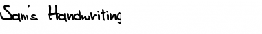 Sam's Handwriting Regular Font Title Preview