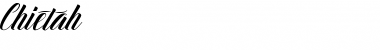 Chietah Regular Font Title Preview