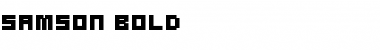 Samson Bold Regular Font Title Preview
