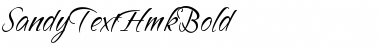 SandyTextHmkBold Regular Font Title Preview