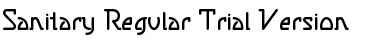 Sanitary Regular Trial Version Font Title Preview