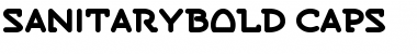 SanitaryBold Caps Regular Font Title Preview