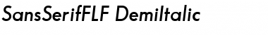 SansSerifFLF Regular Font Title Preview