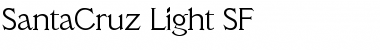 SantaCruz Light SF Regular Font Title Preview