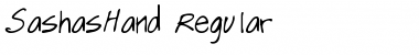 SashasHand Regular Font Title Preview