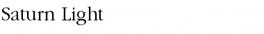 Saturn Light Font Title Preview