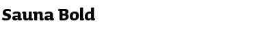 Sauna-Bold Regular Font Title Preview