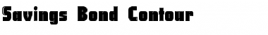 Savings Bond Contour Regular Font Title Preview