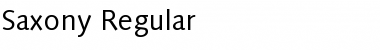 Saxony-Regular Regular Font Title Preview