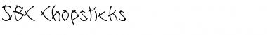 SBC Chopsticks SBC Chopsticks Font Title Preview