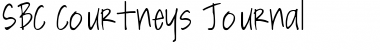 SBC Courtneys Journal Regular Font Title Preview