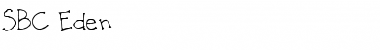 SBC Eden SBC Eden Font Title Preview